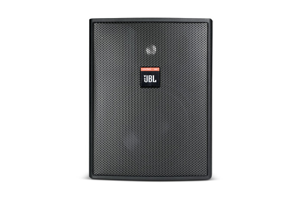 BLACK MONITOR SPEAKER.  5.25" TWO-WAY VENTED SYSTEM, HIGHLY WEATHER RESISTANT WITH INDOOR/